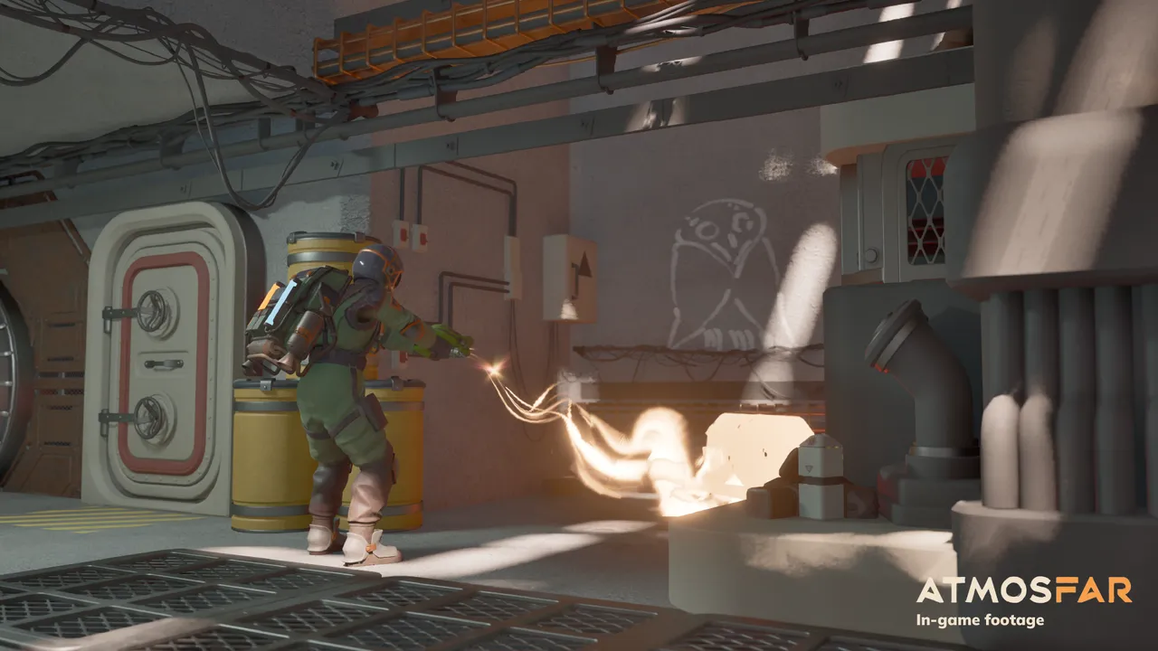 Explorer using a handheld tool to salvage material on Tycos